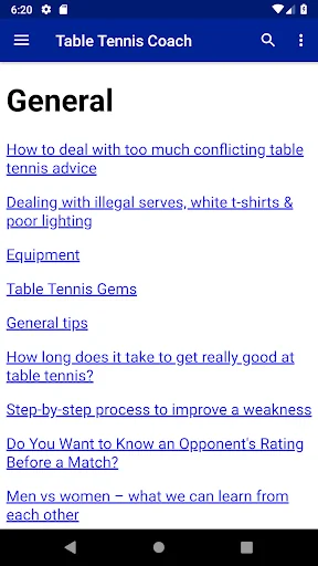 Table Tennis Coach