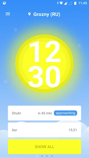 1Muslim: Prayer times, Azan screenshot 1