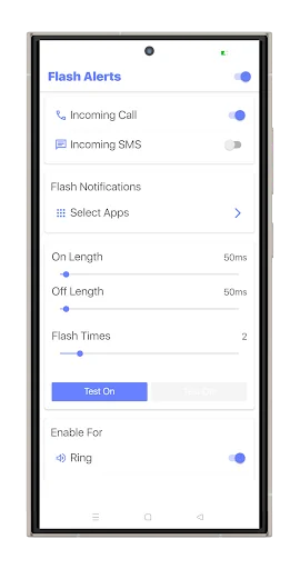 Flash Alerts - Call & SMS