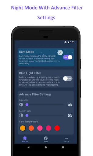 Blue Light Filter - Night Mode
