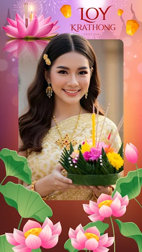 แต่งรูปวันลอยกระทง