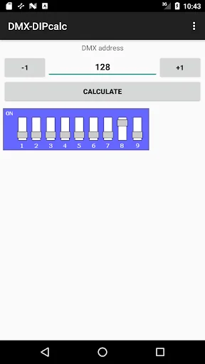 DMX-DIP calculator