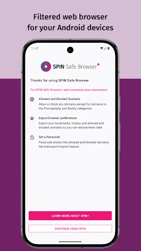 SPIN Safe Browser: Web Filter