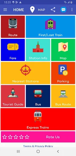 Metro Route & Map - Delhi screenshot 1