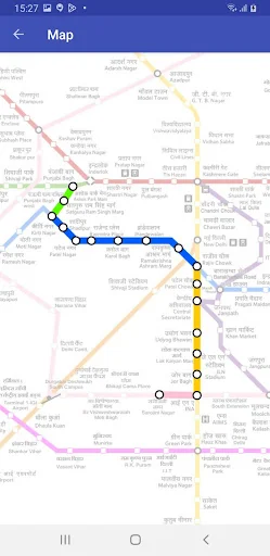 Metro Route & Map - Delhi screenshot 3