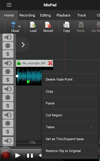 MixPad Multitrack Mixer screenshot 1