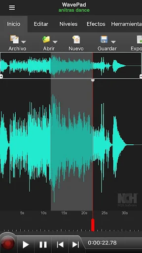 WavePad, editor de audio screenshot 1