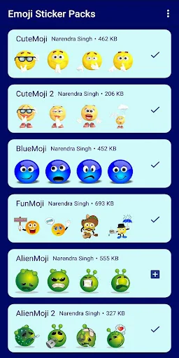 HD Emoji Stickers - WAStickerA screenshot 1