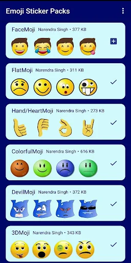 HD Emoji Stickers - WAStickerA screenshot 2