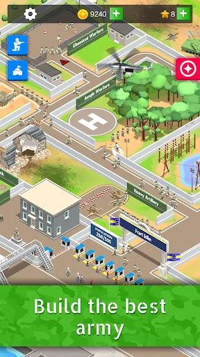 Idle Army Base: Tycoon Game screenshot 1