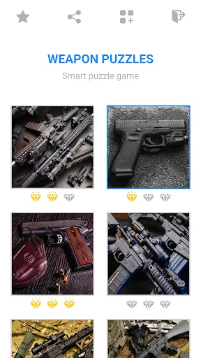 Jigsaw Weapon Mosaic Puzzles