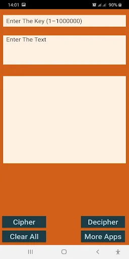 Code: Text cryptography app