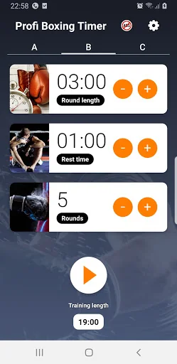 Boxing Round Timer Clock