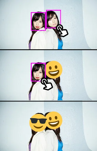 Auto face stamp screenshot 1