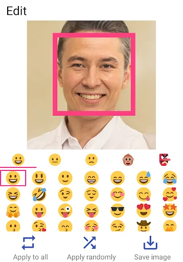 Auto face stamp screenshot 2