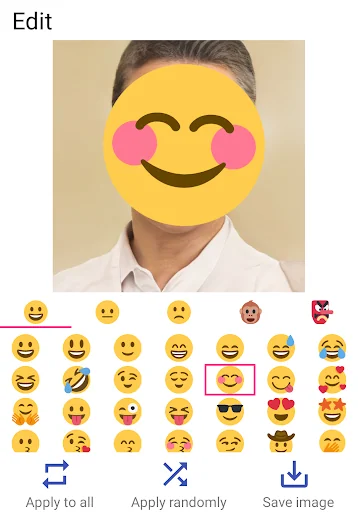 Auto face stamp screenshot 3