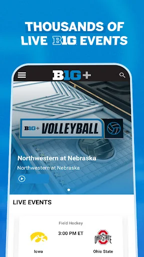 B1G+: Watch College Sports