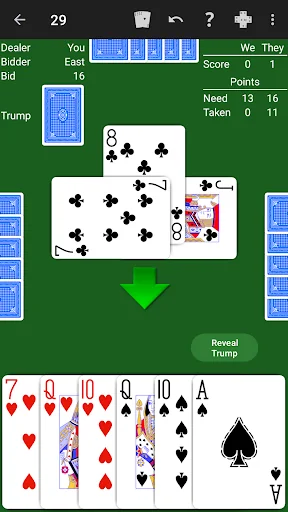 29 Card Game - Expert AI screenshot 1
