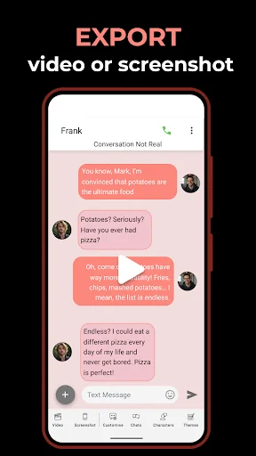 Fake Chat Text Message Creator screenshot 3