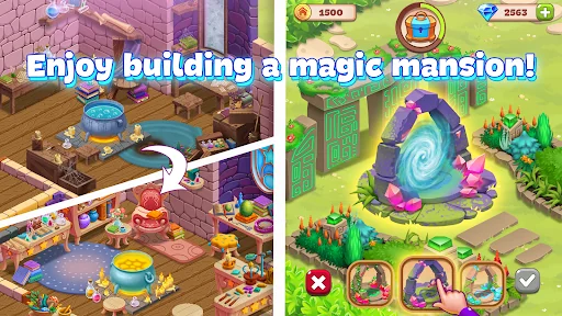 Charms of the Witch: Match 3 screenshot 2