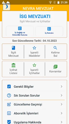 İSG Mevzuatı