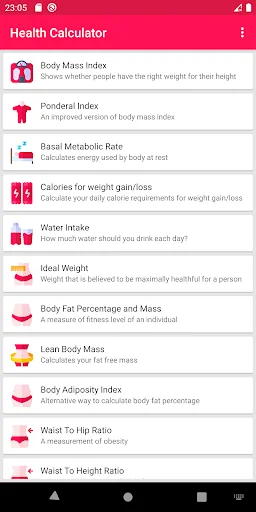 Health Calculator screenshot 1