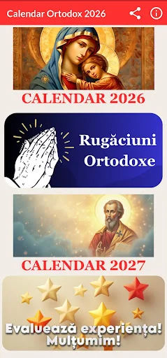 Calendar Ortodox 2026-2027
