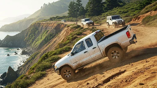 Pickup Truck 4x4 Offroad Drive