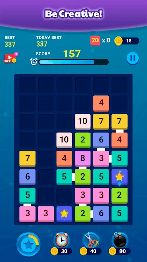 Merge Block: Number Merge Game screenshot 1