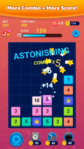 Merge Block: Number Merge Game screenshot 4
