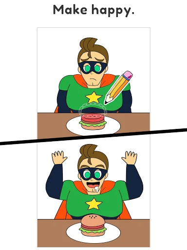 Draw Happy Hero - Help puzzle screenshot 4