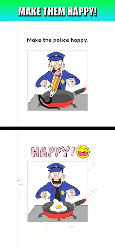 Draw Happy Police: Save all screenshot 3