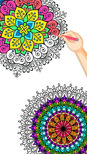 Mandala Color by Number Book