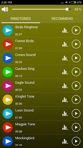 Birds Sounds & Ringtones screenshot 2