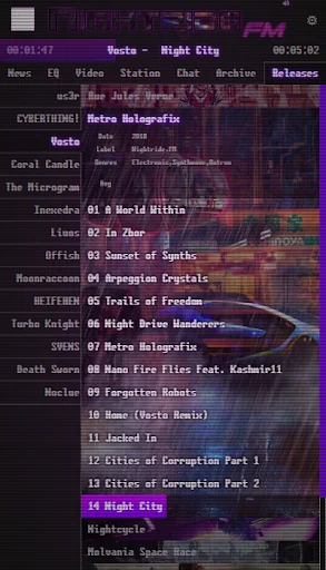 Nightride FM - Synthwave Radio screenshot 2