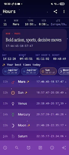 Astro Hours (Star of the Magi)