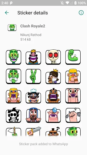 Clash Royalee Stickers screenshot 1