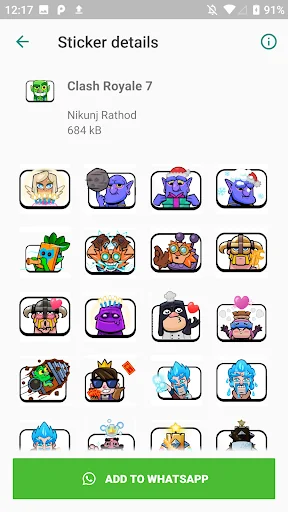 Clash Royalee Stickers screenshot 2