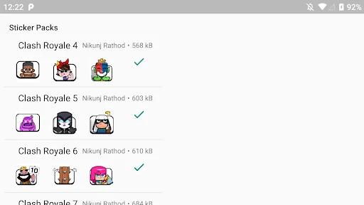 Clash Royalee Stickers screenshot 3