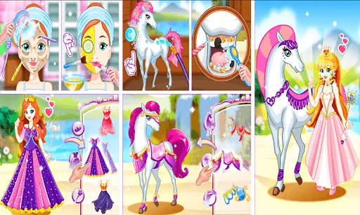 White Horse Princess Dress Up screenshot 1