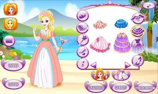 White Horse Princess Dress Up screenshot 2