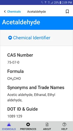 NIOSH Mobile Pocket Guide screenshot 2