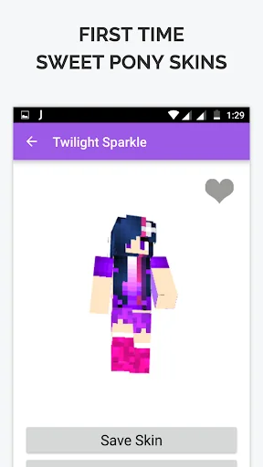 Sweet Pony Skin for Minecraft screenshot 1