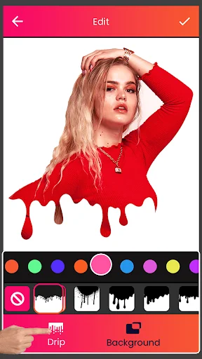 Instasquare Drip Effect Photo 