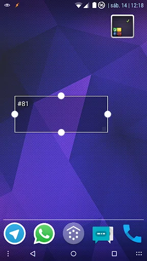 Invisible active Widget