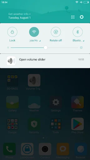 Volume Slider Trigger