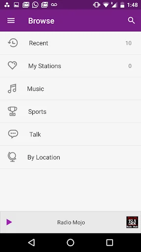 Nobex Radio screenshot 1