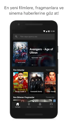 Sinemalar - Vizyon, Platform screenshot 1
