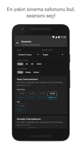 Sinemalar - Vizyon, Platform screenshot 3