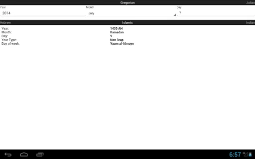 Date / Calendar Converter Lite screenshot 3